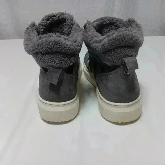 Mark Fisher Fellow faux fur checkered lace up High Cut Sneaker Ladies size 8.5 - Picture 6 of 10